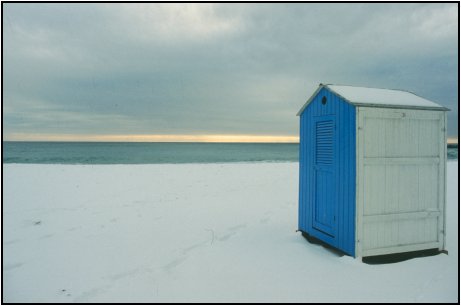 Celle Ligure - Cabina nella neve